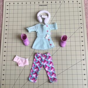 American Girl Doll Wellie Wishers Snow Much Fun Outfit EUC